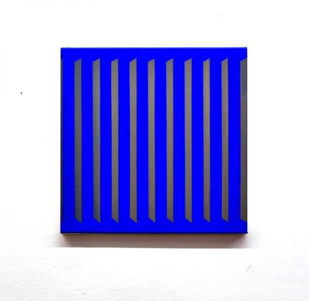 eder-works-grey stripes on blue-painting-bild-2017-berlin